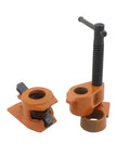Top Shelf Heavy Duty Adjustable Pipe Clamp For Woodworking Carpentry And Weekend Garage Builds 1/2 3/4 Inch rugged cast steel components.