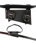 Medieval Katana Samurai Sword Frog Leather Scabbard Belt Holster For Cosplay And Role Play Gear, Adjustable PU Leather Frog Sheath, One Size