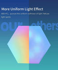 Hexagon LED Wall Lights For Gaming Room Decor 16M Color RGB Mood Lighting with uniform effect on gradient background.
