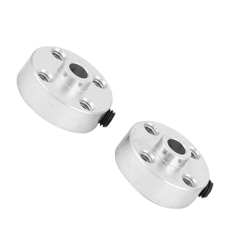 Two Pack Metal Axle Hubs With Set Screws For Tetrix Robotics, Built Beefy For 4.7mm D Shafts, Easy Install, aluminum hubs