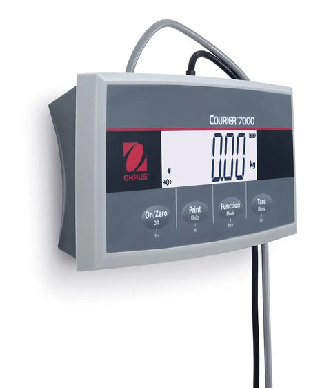 Courier 7000 Series Professional Shipping Scale with digital display showing weight, designed for precision in logistics tasks.