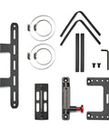 Slick Under Seat Fire Extinguisher Bracket For Ineos Grenadier Truck With One Hand Quick Release Aluminum Mount Kit components layout.