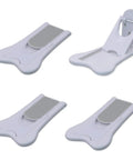 4 Pack Child Safety Sliding Door Locks For Windows And Patio Doors, Baby Proof Window Stoppers For Vertical Windows in white ABS