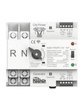WiFi Smart Dual Power Automatic Transfer Switch 125A With Timer Relay For ATS, Supports 110V, 220V And 400V, 2 Pole, front view