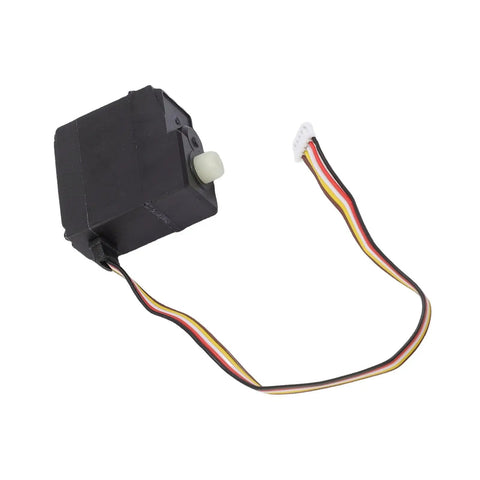 Beefed Up 17G RC Car Servo Motor With Tough Metal And Plastic Gears for quick swap, compact size with wiring.