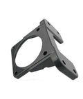 CHANCS motor mounting bracket in black metal with large circular bore and flange mounting holes