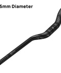 Aluminum Mountain Bike Riser Handlebar 35mm Clamp 800mm Wide 38mm Rise 6061 Alloy Double Butted Hard Anodized CNC Bend