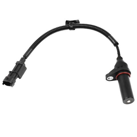 Engine Crankshaft Position Sensor Replacement For Hyundai And Kia Fits Elantra Accent Tucson Veloster Kona Soul Seltos Rio Forte Elantra GT And Coupe Veloster N 2010s To 2023 Models, black plastic wired sensor
