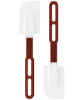 High Temp Silicone Spatulas Set Of 2 10 Inch Heat Resistant Nonstick Spatula Scrapers With Nylon Handles NSF Certified Kitchen Must Haves