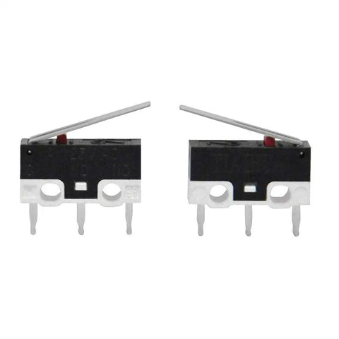Side view of 20 Pack Micro Switches 1A 125V SPDT NO NC Hinge Lever Momentary Push Button Limit Switch for Arduino projects.