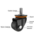 Heavy Duty Swivel Caster Wheels With M Threaded Stem And Brake, featuring dust ring and electrophoresis bracket, for indoor outdoor use