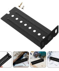 6 Pack Top Notch L Shaped Keyboard Slide Rail Brackets With Adjustable Drawer Connector metal bracket with screws for easy installation.