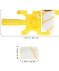 Slick Paint Edger Roller Brush Kit With Replaceable Pads For No Sweat Trimming Crisp Corner Detailing And A Darn Good Smooth Wall Finish. Compact handheld paint edger in bright yellow with replaceable roller pad.