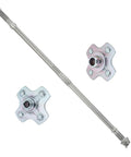 Slap On These Heavy Duty Rear Axle Shaft And Wheel Hub Pair Kit For Honda Rubicon 500 Foreman 500 Rig 42311 Hr0 F00 42610 Hp0 A00 Trx500fa 2005 To 2014 with silver shaft and dual hubs