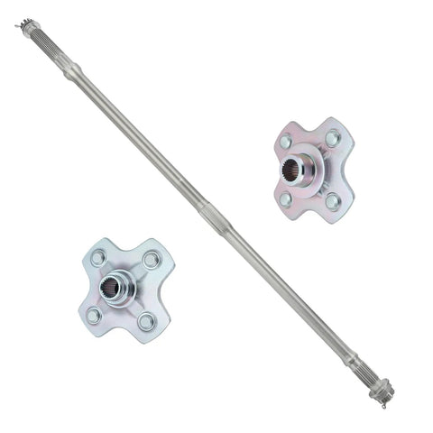 Slap On These Heavy Duty Rear Axle Shaft And Wheel Hub Pair Kit For Honda Rubicon 500 Foreman 500 Rig 42311 Hr0 F00 42610 Hp0 A00 Trx500fa 2005 To 2014 with silver shaft and dual hubs
