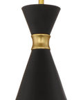 Conic Mini Pendant Light In Honey Gold Finish, 1 Light, 100W Max, 9.38 Inch Height By 5.5 Inch Width, Dimmable A19 Bulb