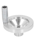 Lathe Handwheel With Aluminum Alloy Handle For 7x10 7x12 7x14 Mini Lathes CJ18 CJ0618A 0618 Dope Upgrade For Smooth Grip Rock Solid Precision Easy Turning Durable Metal Build For DIY Machinists showing aluminum handle and metal build