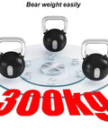 Transparent Tempered Glass Lazy Susan Turntable 360 Degree Rotating Round Serving Plate holding 300kg weight