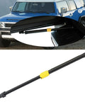 Beefed Up Rear Liftgate Strut Support For Toyota FJ Cruiser 2007 To 2014, high strength steel damper with yellow accents.