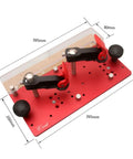 Heavy Duty Router Table Rail Coping Sled For Cabinet Doors And Drawer Fronts Precision Alignment Tool With Four Adjustable Screws