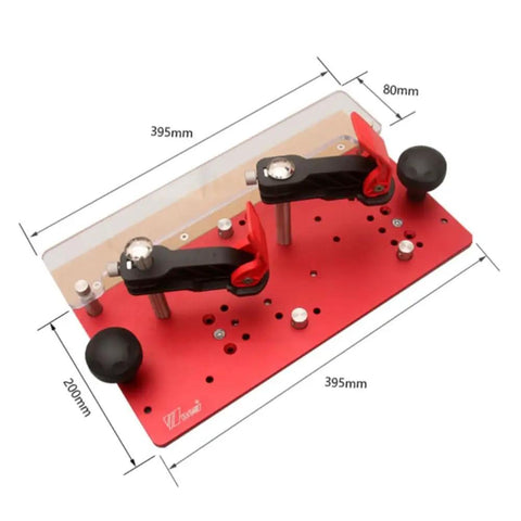 Heavy Duty Router Table Rail Coping Sled For Cabinet Doors And Drawer Fronts Precision Alignment Tool With Four Adjustable Screws