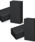 Two sets of HDPE Plastic Block Set, 4 Pieces, 2x3x6 Inch Solid Polyethylene Blocks For Machining, Prototyping, DIY Projects, Black Finish, stacked.