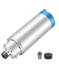 5.5kW Water Cooled ER20 CNC Spindle For 220V And 380V Systems, 125mm Shaft, 24,000 RPM shown with components