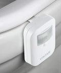 Rechargeable 16 Color Motion Sensor LED Toilet Night Light 2 Pack With 5 Stage Dimmer IP67 Waterproof attached to toilet rim
