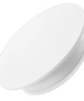 Motorized Rotating Display Turntable Adjustable Speed Electric Platform For Jewelry Watches And Cosmetics With Stable Base, white plastic round base.