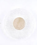 Wall Sconce Modern Indoor Round LED Nordic Hall Natural Stone Vintage Industrial Hallway Fixture Yellow Travertine Mid Century Farmhouse for Living Room Bedside circular design with natural stone center