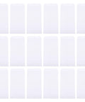 Thick White Blank Letter Envelopes 230x120mm Bulk Pack of 100 Durable Paper arranged in rows for easy view