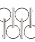4-pack stainless steel quick-release pins with rings, 3/16 in diameter, 0.95 in usable length for marine Bimini top hardware