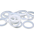 Assorted White Food Grade Silicone O Ring Set Top Notch 2mm 2.4mm 3mm 4mm Thick O Ring Seals For Plumbing Industrial Equipment Food Processing Automotive And More Ten Pack, white silicone o rings