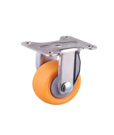 Pack Of 4 Orange 1.5 Inch Screw Casters For Furniture Wheels Silent Polypropylene Casters For Display Cabinets And Speaker Stands Easy Gliding Heavy Duty And Quiet