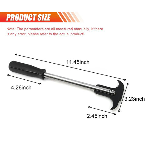 Dimensions of Oil Seal Disassembly Puller With Dual Hook Tips For Quick Oil And Grease Seal Removal Car SUV And Light Truck Repair Tool Rugged Heavy Duty Carbon Steel Construction For Gearheads And Pro Mechanics