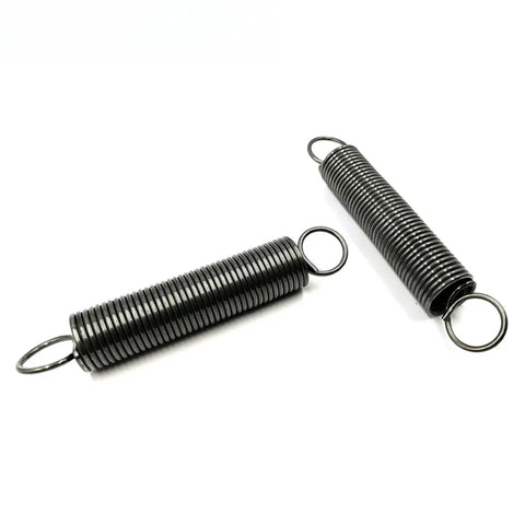 Heavy Duty Stainless Steel Tension Springs With Hooks For Automotive And Industrial Projects, 4X1mm Coiled Extension Springs Pack Of 10 on white background.
