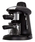 No Brainer Espresso And Cappuccino Maker With Instant Heat Capsule Compatibility Featuring A Rapid Warming Pump And Swivel Steam Rod For Foolproof Creations Daily Brews That Always Hit The Spot in sleek black design.