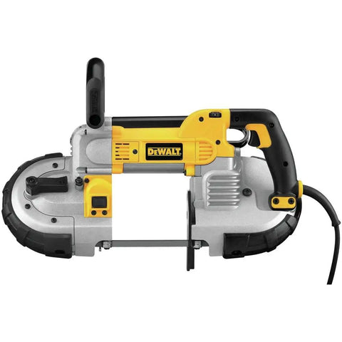 Portable Band Saw With 10 Amp Motor Delivers Deep Cuts Up To 5 Inches Rugged Jobsite Workhorse Featuring Steel Shroud And Rubber Bumpers For Durable Guards And Easy Cutting Of Rectangular Or Round Stock