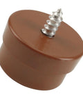 Hassle Free Self Leveling Floor Glide Swap Slots Right Into Your Setup Keeps Kitchen Rollers Rolling Smooth Through Daily Scrubbing And Heavy Service Day After Day, brown glide with screw.