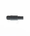 Medical Circular Push Pull Connector 1P 4 Pin Plug Gray 2 Pieces Self Locking EMI Shielding Vibration And Shock Resistant Plastic Front Mount Compatible With Lemo Redel P Series For Medical Electronics And Test Equipment black plastic side view