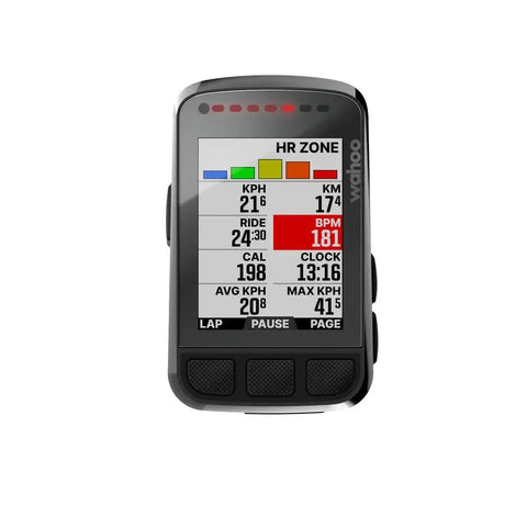 GPS Cycling Computer For Bikes With 2.2 Inch Color Screen showing data metrics like speed, calories, and time.