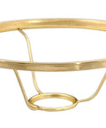 Brass 10 Inch Shade Ring Holder For Aladdin Burners Built Tough Under Burner Tripod Mount Heavy Duty Supports Glass Shades
