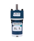 Compact 12V 24V Dc Motor With Gear Reduction And Adjustable Speed For Small Conveyor Belts Runs Smooth As Butter Knockout Durability Zero Hassle Setup Relies On Solid 30 Watt Power, showcasing blue geared motor with label.