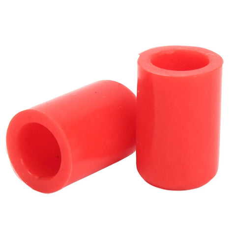Close-up of red silicone vacuum hose caps for 16mm car intake lines from Ten Pack Silicone Vacuum Hose Caps Kit.
