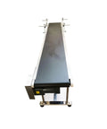 Beefed-Up Industrial PVC Belt Conveyor With Double Guardrails 82.6 Inch Long And 11.8 Inch Wide Flat Belt System 110V