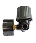 Qolekog 1/4 in NPT air pressure regulator for air compressor, black body with brass inlet fitting