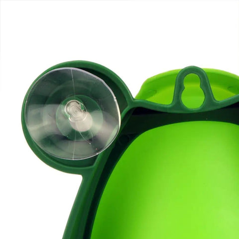 Heckin Cute Frog Potty Training Urinal For Boys With Funny Aiming Target And Super Suction Cup Mount Easy Clean Removable Bowl Adjustable Height Straight Up Great For Little Dudes
