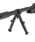 Bi-Pod For Air Rifles With Foldable Legs, Quick Mount System, Black Finish, Fits 11-30 Millimeter Barrel Diameter in use