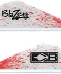 True Color Blazer Vane 2 Inch Hunting 3D Vane White Spatter 36 Pack For Compound And Crossbow Archery AR1000 Material