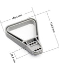 Rock Solid Professional Grade 350 Amp Connector Handles For Electric Forklifts And Solar Panels Hella Durable grey plastic grip with dimensions